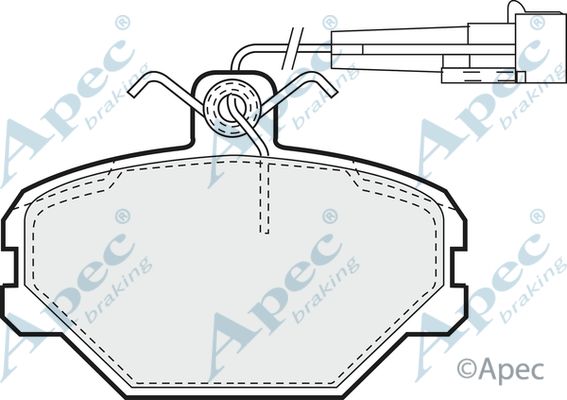 APEC BRAKING Bremžu uzliku kompl., Disku bremzes PAD548